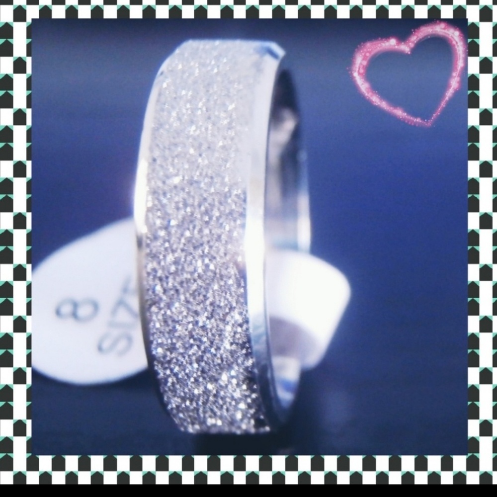Stainless steel silver ring